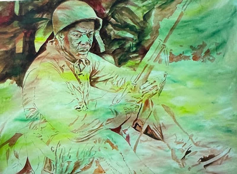 Painting by Artur Berg at Golden Tiger Gallery