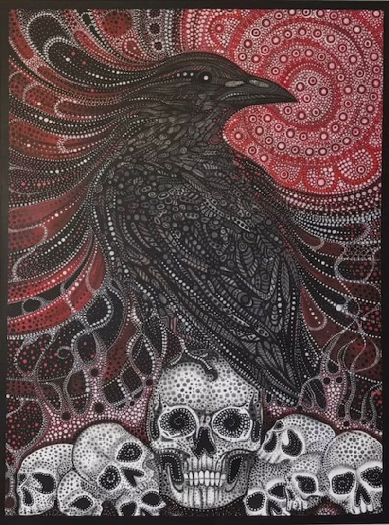 Original acrylic painting by Daniella Calabrese at Golden Tiger Gallery