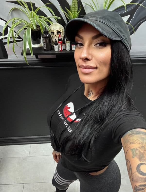 Daniella Calabrese, artist and Director of Operations at Tribal Balance Fitness in Brunswick, Ohio