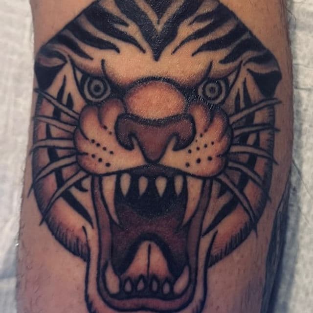 Custom tattoo by Daniella Calabrese at Rising Tiger Tattoo in Brunswick, Ohio