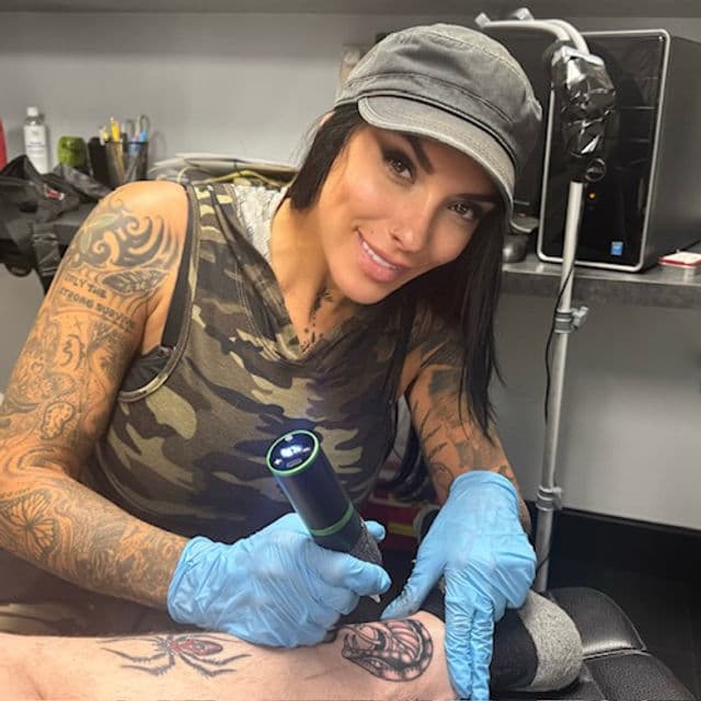 Custom tattoo by Daniella Calabrese at Rising Tiger Tattoo in Brunswick, Ohio
