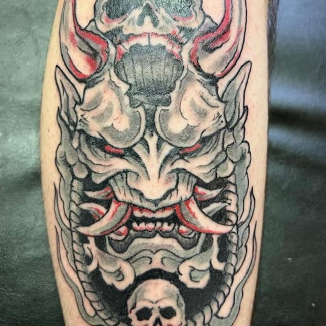 Custom tattoo by Trevor Trentine at Rising Tiger Tattoo in Brunswick, Ohio