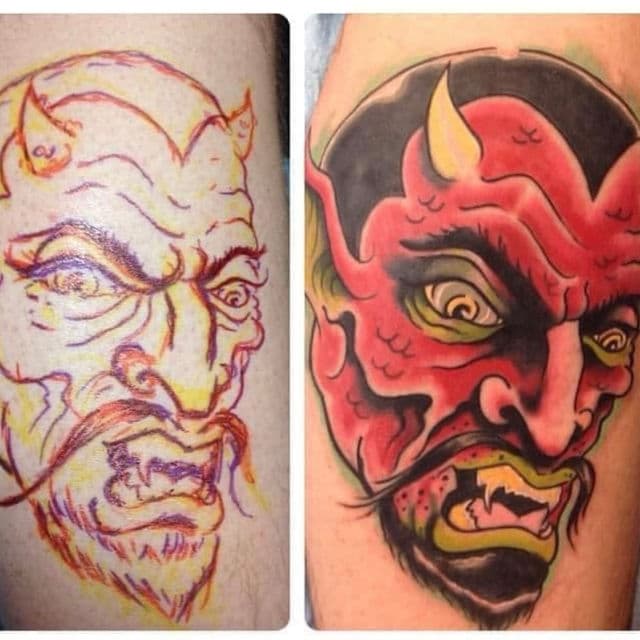 Custom tattoo by Trevor Trentine at Rising Tiger Tattoo in Brunswick, Ohio