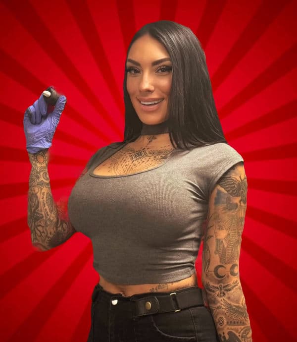 Daniella Calabrese, tattoo artist at Rising Tiger Tattoo in Brunswick, Ohio
